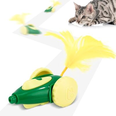 Migipaws Kattenspeelgoed, elektrisch interactief MigiAuto-speelgoed als een muis, intelligent programma, oplaadbaar Migipaws Kattenspeelgoed, elektrisch interactief MigiAuto-speelgoed als een muis, intelligent programma, oplaadbaar