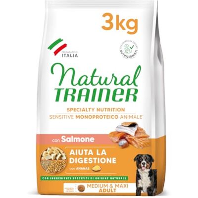 Natural Trainer Zalm Hondenvoer voor Medium & Grote Honden - Glutenvrij Natural Trainer Zalm Hondenvoer voor Medium & Grote Honden - Glutenvrij