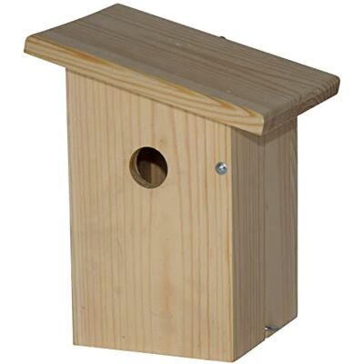Dehner Natura Jonna nestkast voor wilde vogels, ca. 19 x 24 x 16 cm, grenenhout, naturel Dehner Natura Jonna nestkast voor wilde vogels, ca. 19 x 24 x 16 cm, grenenhout, naturel