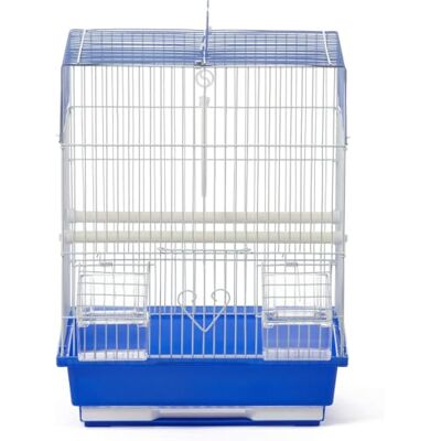 PREVUE PET PRODUCTS Flat Top Economy Parkiet en Kleine Vogelreiskooi met Witte Draad, Blauwe Plastic Basis met Verwijderbare Dienblad Drager voor thuis of op reis, accessoires voor kleine vogels, voor kanaries, grasparkieten, vinken, parkieten en meer PREVUE PET PRODUCTS Flat Top Economy Parkiet en Kleine Vogelreiskooi met Witte Draad, Blauwe Plastic Basis met Verwijderbare Dienblad Drager voor thuis of op reis, accessoires voor kleine vogels, voor kanaries, grasparkieten, vinken, parkieten en meer