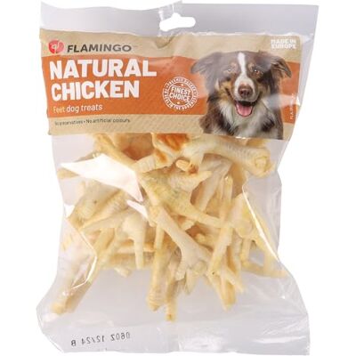 Flamingo - Nature snack Pattes de poulet blanc - Kip - 200 g - Honden snacks Flamingo - Nature snack Pattes de poulet blanc - Kip - 200 g - Honden snacks