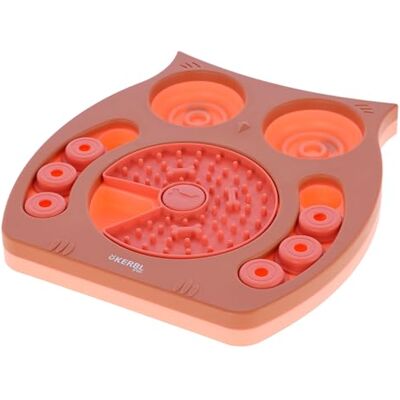 Kerbl Pet Denk- en educatief speelgoed uil zalm/bruin, 30 x 28 cm Kerbl Pet Denk- en educatief speelgoed uil zalm/bruin, 30 x 28 cm