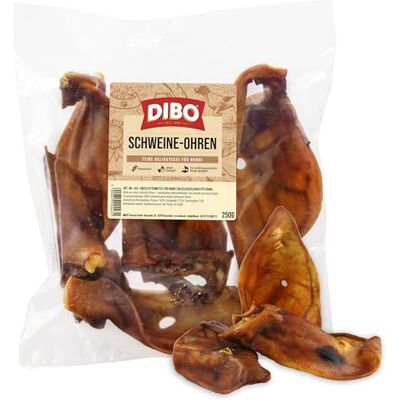 DIBO varkensoren, zak van 250 g, kleine snack van natuurlijk kauwen of tussendoor, hondenvoer, kwaliteitskauwartikelen zonder chemicaliën DIBO varkensoren, zak van 250 g, kleine snack van natuurlijk kauwen of tussendoor, hondenvoer, kwaliteitskauwartikelen zonder chemicaliën