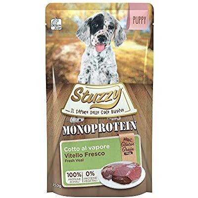Stuzzy , Monoprotein Graan- & Glutenvrij, Natvoer Voor Puppy’s Met Vers Kalfsvlees In Paté Totaal 1,8Kg (12 Zakjes Van 150g) Stuzzy , Monoprotein Graan- & Glutenvrij, Natvoer Voor Puppy’s Met Vers Kalfsvlees In Paté Totaal 1,8Kg (12 Zakjes Van 150g)