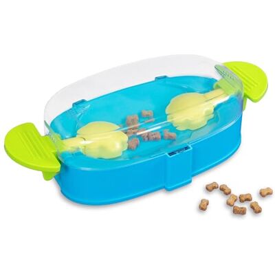 Outward Hound by Nina Ottosson Paw N' Play Hondensnoeppuzzel, niveau 2 gemiddeld, verrijkingsspeelgoed voor honden, blauw, klein Outward Hound by Nina Ottosson Paw N' Play Hondensnoeppuzzel, niveau 2 gemiddeld, verrijkingsspeelgoed voor honden, blauw, klein
