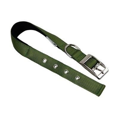 Ferplast Hondenhalsband Medium Large Maat Hondenhalsband van Gevoerd Nylon Verstelbare Metalen Gesp, Nekomvang 41-49 cm, Donkergroen Ferplast Hondenhalsband Medium Large Maat Hondenhalsband van Gevoerd Nylon Verstelbare Metalen Gesp, Nekomvang 41-49 cm, Donkergroen