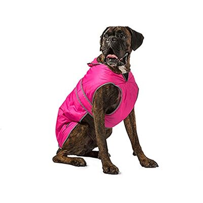 Ancol Muddy Paws All Weather Stormguard jas. Roze Maat Large (lengte 50cm, tot 79cm singel) Ancol Muddy Paws All Weather Stormguard jas. Roze Maat Large (lengte 50cm, tot 79cm singel)
