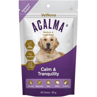 VetNova ACALMA Chews Medium & Large Honden 30 Kauwen VetNova ACALMA Chews Medium & Large Honden 30 Kauwen
