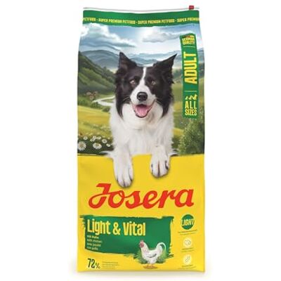 Josera Adult Light & Vital Kip (1 x 12,5 kg) Premium droogvoer voor volwassen honden met erwten weinig vet & veel eiwitten voor gewichtsbeheersing licht verteerbaar tarwevrij 1 stuk Josera Adult Light & Vital Kip (1 x 12,5 kg) Premium droogvoer voor volwassen honden met erwten weinig vet & veel eiwitten voor gewichtsbeheersing licht verteerbaar tarwevrij 1 stuk