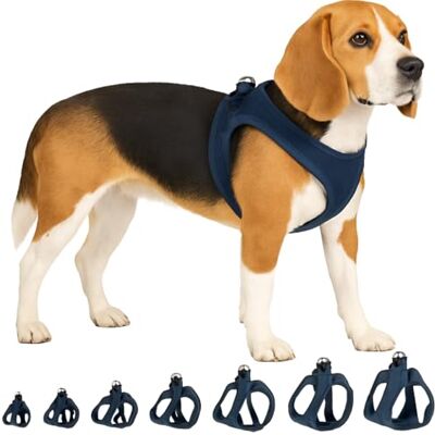 Flamingo Step&Go Bento Hondentuig Donkerblauw L A:32-37cm B:42-46cm x 3mm Verstelbaar met Reflecterende Strepen Ideaal voor Teckel, Jack Russell, Franse Bulldog & Schnauzer Flamingo Step&Go Bento Hondentuig Donkerblauw L A:32-37cm B:42-46cm x 3mm Verstelbaar met Reflecterende Strepen Ideaal voor Teckel, Jack Russell, Franse Bulldog & Schnauzer