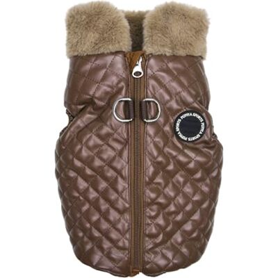 Puppia DIA QUILTED VEST JUMPER hondenjas bruin L Puppia DIA QUILTED VEST JUMPER hondenjas bruin L