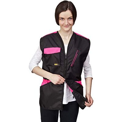 Dingo Waldemar Rutkowski Dingo Hondentrainingsvest voor sport, behendigheid, gehoorzaamheid, waterdicht, veel zakken voor speelgoed en snacks, 2-weg ritssluiting, trekkoord in de taille, roze, maat XL, 16412-2 Dingo Waldemar Rutkowski Dingo Hondentrainingsvest voor sport, behendigheid, gehoorzaamheid, waterdicht, veel zakken voor speelgoed en snacks, 2-weg ritssluiting, trekkoord in de taille, roze, maat XL, 16412-2