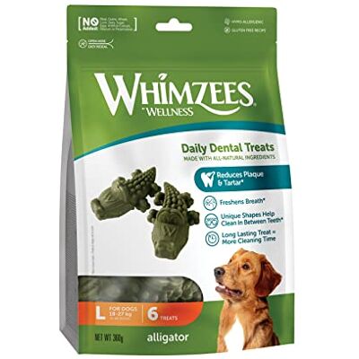 WHIMZEES Krokodil L, 6 Stuks – Maat L, Kauwsnack voor Grote Honden, Natuurlijk & Graanvrij, Vegetarisch, Zonder Toegevoegde Suiker WHIMZEES Krokodil L, 6 Stuks – Maat L, Kauwsnack voor Grote Honden, Natuurlijk & Graanvrij, Vegetarisch, Zonder Toegevoegde Suiker