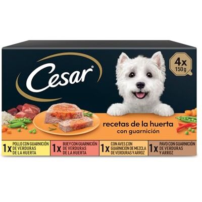 Cesar Multipack Terrine du jardin pour chien 4 x 150 g Cesar Multipack Terrine du jardin pour chien 4 x 150 g