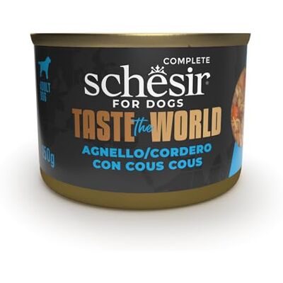 Schesir Taste The World Lam and Cous Cous, natvoer voor honden (8 blikjes à 150 g) Schesir Taste The World Lam and Cous Cous, natvoer voor honden (8 blikjes à 150 g)