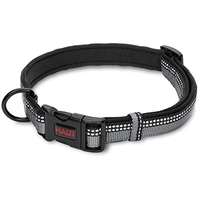 Halti Hondenhalsband Maat L, Zwart Comfortabel en Verstelbaar, Neopreen Bekleding & Reflecterend 3M-weefsel, Hoogwaardig Nylon, Geschikt voor grote honden Halti Hondenhalsband Maat L, Zwart Comfortabel en Verstelbaar, Neopreen Bekleding & Reflecterend 3M-weefsel, Hoogwaardig Nylon, Geschikt voor grote honden