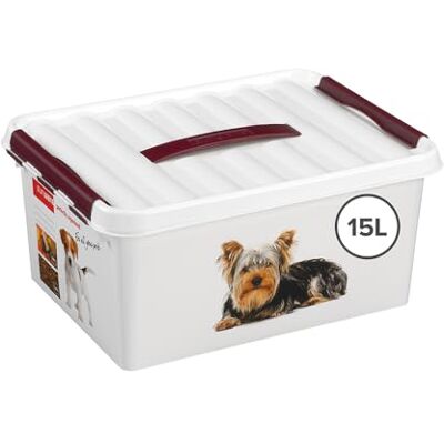 SUNWARE perfectly organised Sunware Q-line Huisdieren Opbergbox 15L – 40x30x18cm – Wit – Opbergbox voor Huisdierbenodigdheden SUNWARE perfectly organised Sunware Q-line Huisdieren Opbergbox 15L – 40x30x18cm – Wit – Opbergbox voor Huisdierbenodigdheden