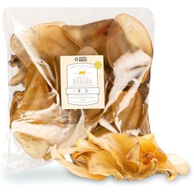 Animal House Natuurlijke hondensnack BARF op runderoren, Italiaanse eiwitlekkernij voor gezond en lekker kauwen (500 g, runderoren) Animal House Natuurlijke hondensnack BARF op runderoren, Italiaanse eiwitlekkernij voor gezond en lekker kauwen (500 g, runderoren)