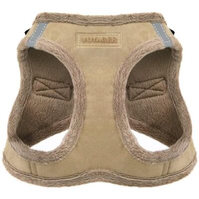 Best Pet Supplies Voyager Step-in pluche hondenharnas zacht pluche instapvest harnas voor kleine en middelgrote honden van Latte Suede, L (Borst 45,7-52,1 cm) Best Pet Supplies Voyager Step-in pluche hondenharnas zacht pluche instapvest harnas voor kleine en middelgrote honden van Latte Suede, L (Borst 45,7-52,1 cm)
