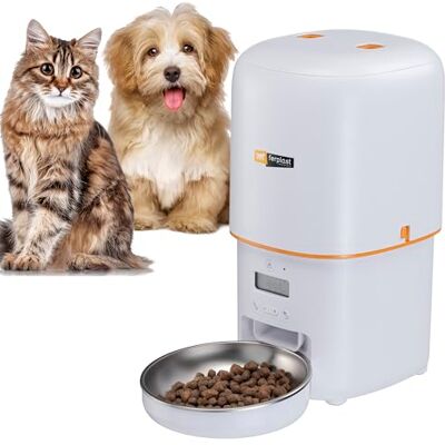 Ferplast RISTO PET automatische voedseldispenser voor katten, programmeerbaar, 4 L, dubbele kracht, 6 maaltijden per dag, display met achtergrondverlichting, roestvrijstalen voerbak voor katten Ferplast RISTO PET automatische voedseldispenser voor katten, programmeerbaar, 4 L, dubbele kracht, 6 maaltijden per dag, display met achtergrondverlichting, roestvrijstalen voerbak voor katten