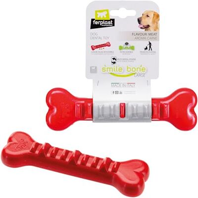 FERPLAST Honden Speelgoed Smile Bone Groot Rood - Honden Speelgoed FERPLAST Honden Speelgoed Smile Bone Groot Rood - Honden Speelgoed
