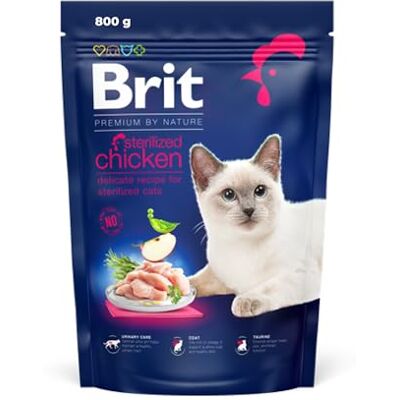 Brit Premium by Nature droogvoer voor gesteriliseerde katten, smaak kip, 800 g Brit Premium by Nature droogvoer voor gesteriliseerde katten, smaak kip, 800 g