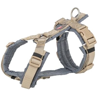 Trixie Tuigje voor honden premium trekking zand taupe/grafiet grijs Trixie Tuigje voor honden premium trekking zand taupe/grafiet grijs