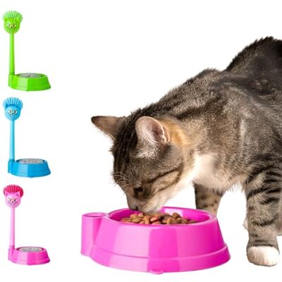 Avilia Kommenset van robuuste kunststof voor katten of honden, met borstel en spons met zachte haren, ideaal voor de verzorging van de vacht en poten van je huisdier, verschillende kleuren Avilia Kommenset van robuuste kunststof voor katten of honden, met borstel en spons met zachte haren, ideaal voor de verzorging van de vacht en poten van je huisdier, verschillende kleuren