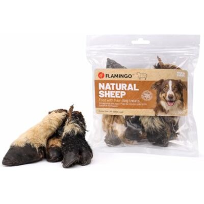 Flamingo Nature Snack Schapenvoet met borstelharen, 2 stuks Flamingo Nature Snack Schapenvoet met borstelharen, 2 stuks