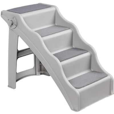 Amazon Basics Opvouwbaar opstapje, voor honden en katten, 37,1 x 57,8 x 49,5 cm, grijs Amazon Basics Opvouwbaar opstapje, voor honden en katten, 37,1 x 57,8 x 49,5 cm, grijs