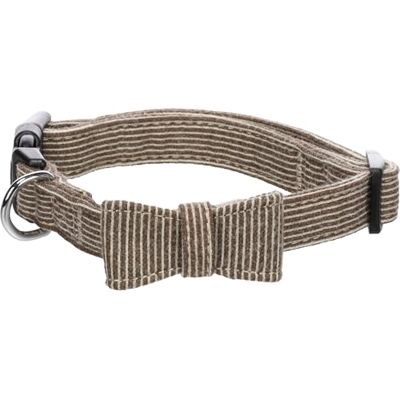 Flamingo Hond Halsband met strik Herbert Lichtbruin M 35-50cm 20mm Flamingo Hond Halsband met strik Herbert Lichtbruin M 35-50cm 20mm