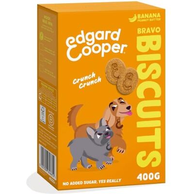Edgard & Cooper Edgard Cooper Hondensnoepjes, Bravo Biscuits Banana, 400 g x 1 puppy traktatie voor volwassenen, zonder granen, natuurlijke ingrediënten, hoog eiwitgehalte en vers vlees Edgard & Cooper Edgard Cooper Hondensnoepjes, Bravo Biscuits Banana, 400 g x 1 puppy traktatie voor volwassenen, zonder granen, natuurlijke ingrediënten, hoog eiwitgehalte en vers vlees