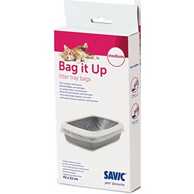 Savic Tas It Up Vuilniszakken voor kattentoiletten, medium, 42 cm Savic Tas It Up Vuilniszakken voor kattentoiletten, medium, 42 cm