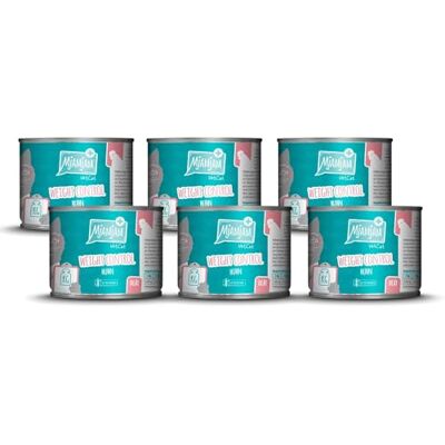 MjAMjAM VetCat Premium natvoer voor katten Dieet Gewichtscontrole Kip, 6 verpakking (6 x 200g), graanvrij MjAMjAM VetCat Premium natvoer voor katten Dieet Gewichtscontrole Kip, 6 verpakking (6 x 200g), graanvrij