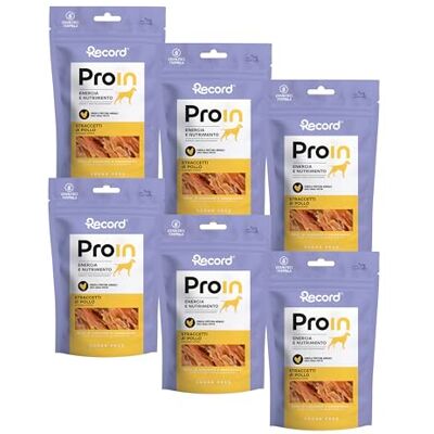 Record Natuurlijke monoproteïne snack met kip voor honden, 6 x 75 g. Uitstekende smakelijkheid, grain Free Lapps, zonder kleurstoffen of toegevoegde suikers. Lichtgewicht energie en voedingsondersteuning Record Natuurlijke monoproteïne snack met kip voor honden, 6 x 75 g. Uitstekende smakelijkheid, grain Free Lapps, zonder kleurstoffen of toegevoegde suikers. Lichtgewicht energie en voedingsondersteuning