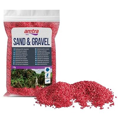 Amtra Croci Decoratie voor aquaria, keramiek, kwarts, 2 kg, rood Amtra Croci Decoratie voor aquaria, keramiek, kwarts, 2 kg, rood