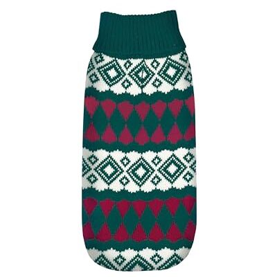 Record Hondentrui Cervinia groen en rood, maat S, ruglengte 30 cm. Hondentrui gemaakt van warme en zachte garens voor optimaal comfort en een elegante stijl Record Hondentrui Cervinia groen en rood, maat S, ruglengte 30 cm. Hondentrui gemaakt van warme en zachte garens voor optimaal comfort en een elegante stijl