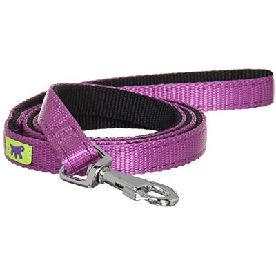 FERPLAST Dual g colours Hondenriem - Nylon, 15 mm x 110 cm, Viool - Hondenriem FERPLAST Dual g colours Hondenriem - Nylon, 15 mm x 110 cm, Viool - Hondenriem