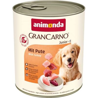 Animonda GranCarno met Kalkoen voor Junior Honden - Hondenvoer Animonda GranCarno met Kalkoen voor Junior Honden - Hondenvoer