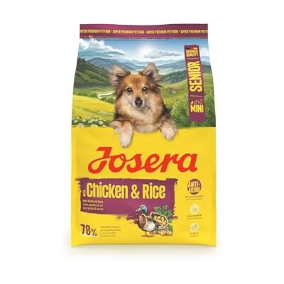 Josera Mini Senior Kip & Rijst (1 x 3 kg) Premium droogvoer voor volwassen oudere honden van kleine rassen Anti-aging & nierontlasting Extra kleine kroketten glutenvrij 1 stuk verpakt Senior kip & rijst glutenvrij premium voer voor oudere Josera Mini Senior Kip & Rijst (1 x 3 kg) Premium droogvoer voor volwassen oudere honden van kleine rassen Anti-aging & nierontlasting Extra kleine kroketten glutenvrij 1 stuk verpakt Senior kip & rijst glutenvrij premium voer voor oudere