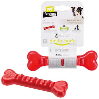 FERPLAST Osso Gioco voor Honden Smile Bone Medium - Hondenspeelgoed FERPLAST Osso Gioco voor Honden Smile Bone Medium - Hondenspeelgoed