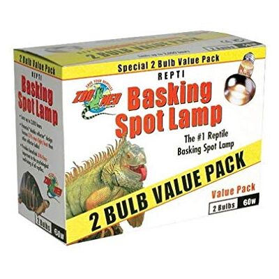 Zoo Med Zoomed SL2-60e Repti Basking Spot Lamp Value Pack, 2 x 60 W Zoo Med Zoomed SL2-60e Repti Basking Spot Lamp Value Pack, 2 x 60 W