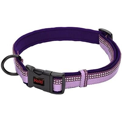 Halti Hondenhalsband Maat L, Paars Comfortabel en Verstelbaar, Neopreen Bekleding & Reflecterend 3M-weefsel, Hoogwaardig Nylon, Geschikt voor grote honden Halti Hondenhalsband Maat L, Paars Comfortabel en Verstelbaar, Neopreen Bekleding & Reflecterend 3M-weefsel, Hoogwaardig Nylon, Geschikt voor grote honden