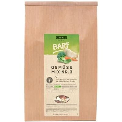 Grau het origineel Gedroogde groenten voor BARFen voor honden ''Groentenmix nr. 3'', 1 st. (1 x 1,2 kg) Grau het origineel Gedroogde groenten voor BARFen voor honden ''Groentenmix nr. 3'', 1 st. (1 x 1,2 kg)