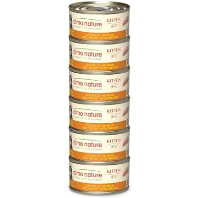 Almo Nature Natvoer voor Kittens 70g - Natuurlijk, Kip, Meerdere Stuks Almo Nature Natvoer voor Kittens 70g - Natuurlijk, Kip, Meerdere Stuks