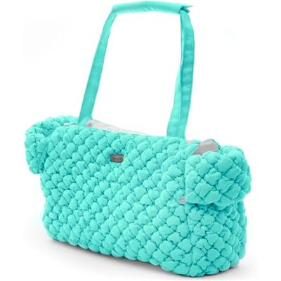 Record Tas voor honden en katten Cloud met reliëf Hondentransportbox met gevoerde draaggreep voor comfort en afneembare bodem Tiffany, 37 x 19 x 26 cm Record Tas voor honden en katten Cloud met reliëf Hondentransportbox met gevoerde draaggreep voor comfort en afneembare bodem Tiffany, 37 x 19 x 26 cm
