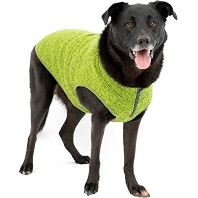 Kurgo K9 Core Hondentrui, voor honden die het hele jaar door worden gebruikt, fleece vest voor honden, fleece voering, lichtgewicht, ritsopening voor harnas, verstelbare hals, groen, groot Kurgo K9 Core Hondentrui, voor honden die het hele jaar door worden gebruikt, fleece vest voor honden, fleece voering, lichtgewicht, ritsopening voor harnas, verstelbare hals, groen, groot
