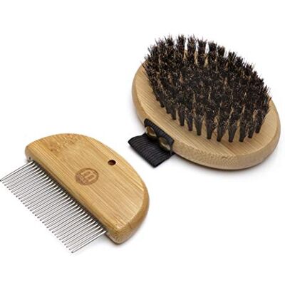 Mikki Bamboo Hond & Kat Grooming Set - Grooming Kit Mikki Bamboo Hond & Kat Grooming Set - Grooming Kit