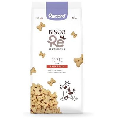 Record BiscoRe koekjes voor natuurlijke honden. Gebakken hondensnacks met fruitpure, zonder conserveringsmiddelen of palmolie, licht en verteerbaar voor een gezonde en heerlijke snack 1kg, appel Natuurlijk gebakken snacks met fruitpuree, zonder conser Record BiscoRe koekjes voor natuurlijke honden. Gebakken hondensnacks met fruitpure, zonder conserveringsmiddelen of palmolie, licht en verteerbaar voor een gezonde en heerlijke snack 1kg, appel Natuurlijk gebakken snacks met fruitpuree, zonder conser