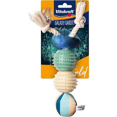 Vitakraft Galaxy Garden, hondenspeelgoed als rups, kauwspeelgoed met piep en noppenballen, ondersteunt tandverzorging (1 stuk) Vitakraft Galaxy Garden, hondenspeelgoed als rups, kauwspeelgoed met piep en noppenballen, ondersteunt tandverzorging (1 stuk)